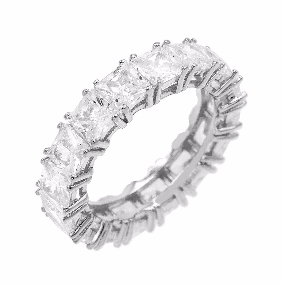 Princess Cut Eternity Band