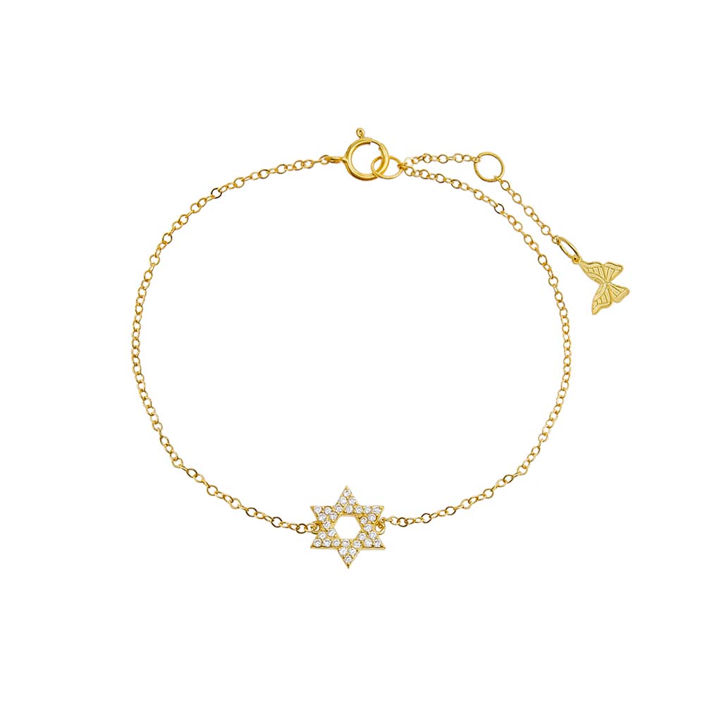 Pave Star Of David Bracelet