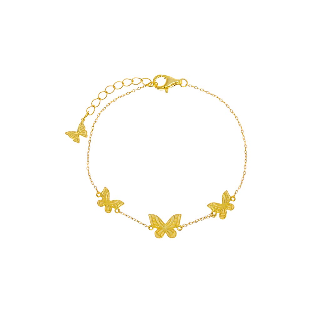 The Adina Eden Triple Butterfly Bracelet