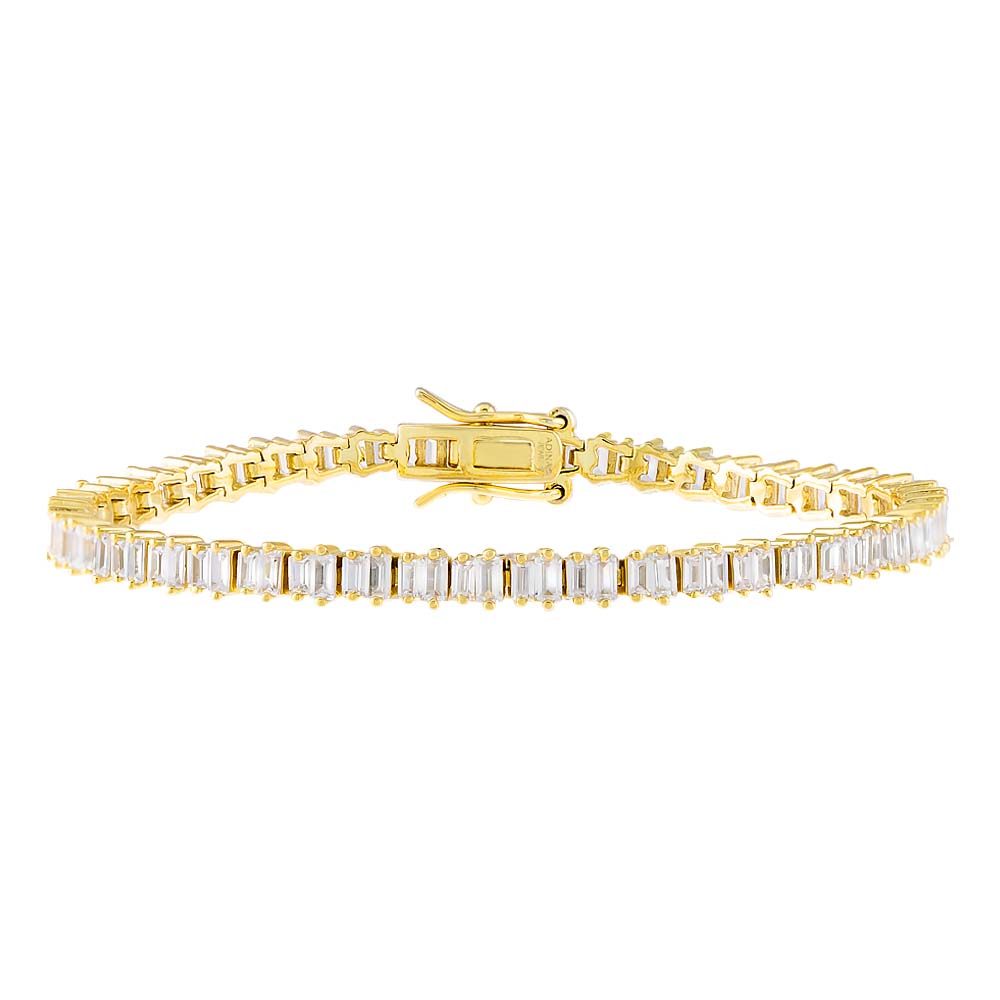 Scattered Baguette Tennis Bracelet