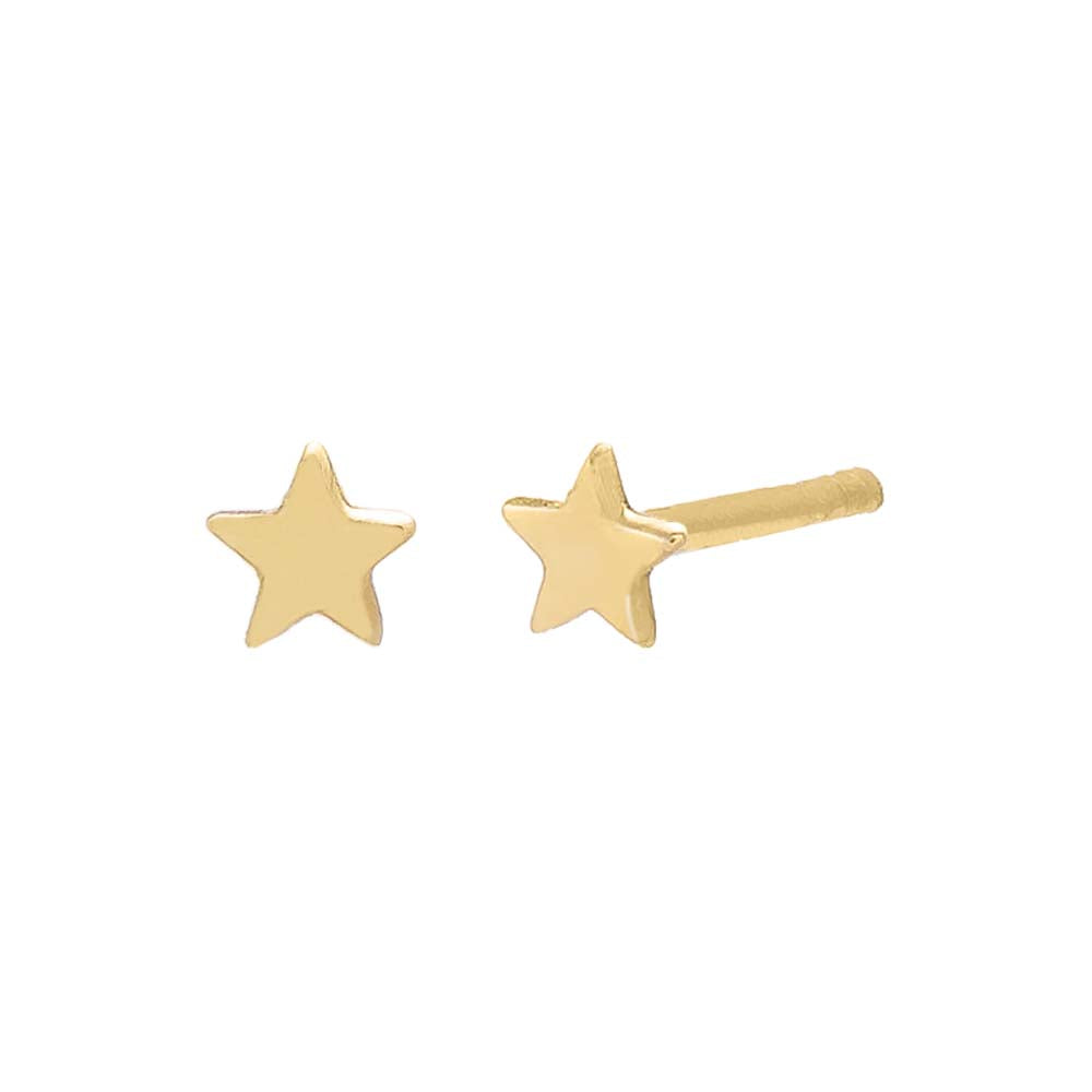 Itty Bitty Star Studs Earring 14K