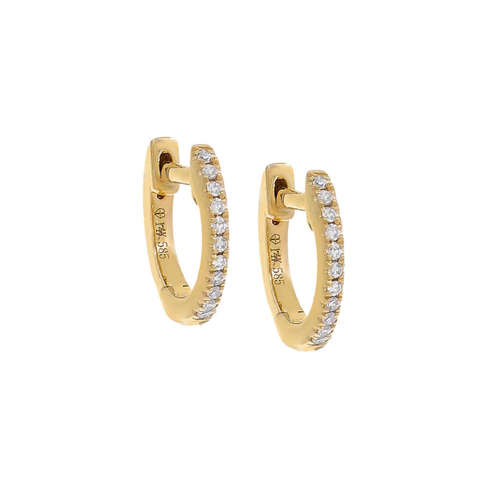 Diamond Huggie Earring 14K