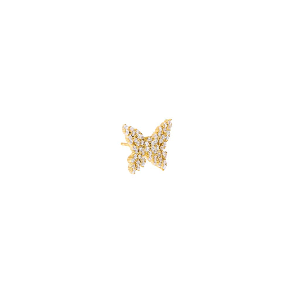 CZ Scattered Marquise Butterfly Stud Earring