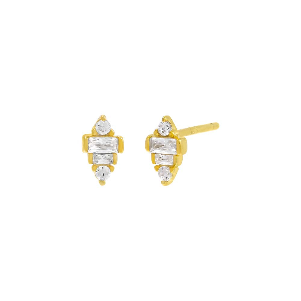 Tiny Multi Shape Stud Earring