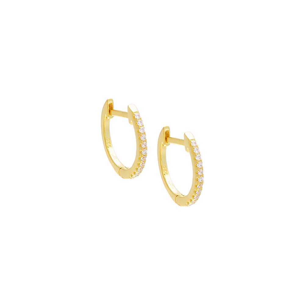 Pave Dainty Huggie Earring