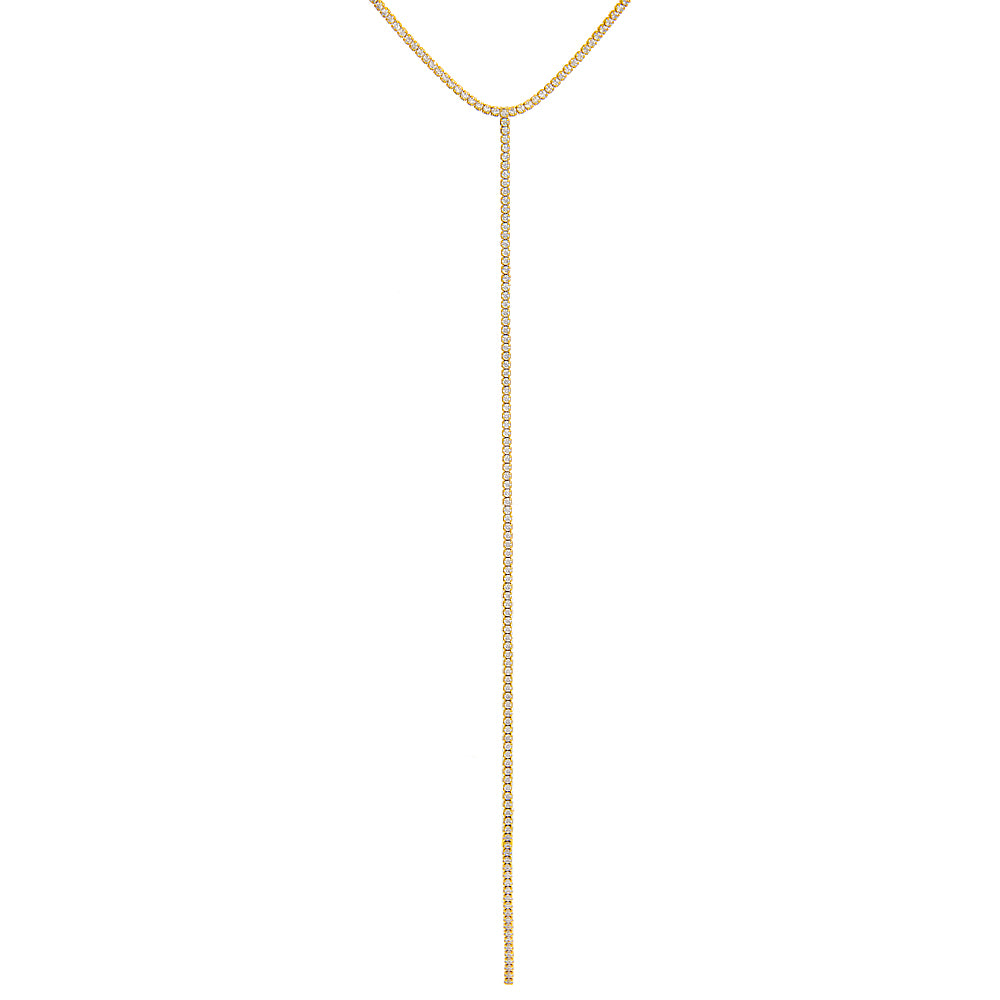 Tennis Lariat Necklace