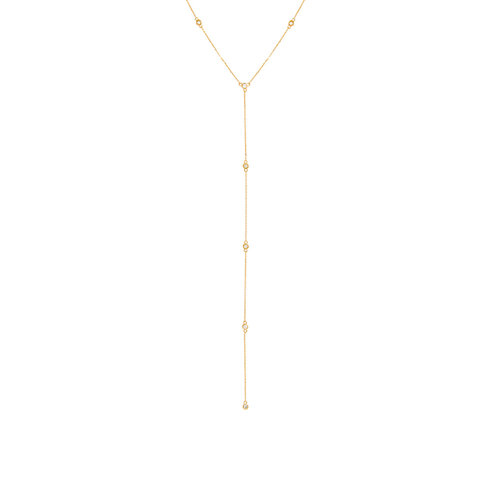 Diamond By The Yard Lariat 14K