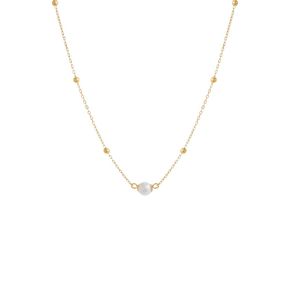 Pearl Ball Chain Necklace