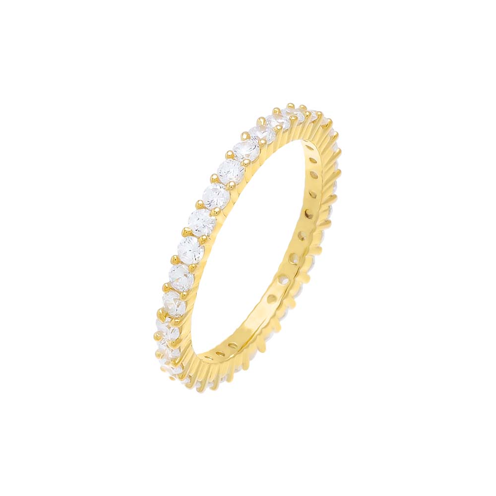 Thin CZ Eternity Band