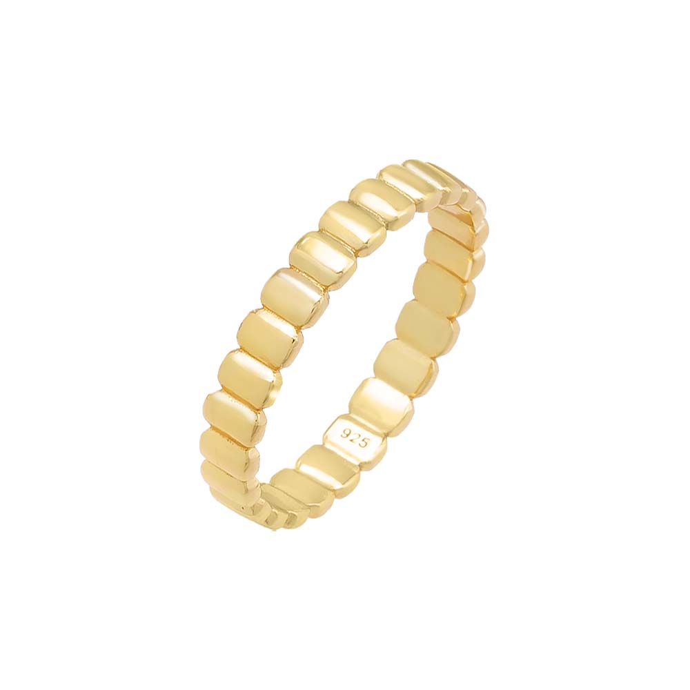 Thin Solid Ridged Ring