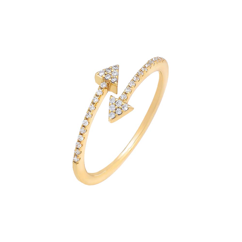 Pave Arrow Wrap Ring