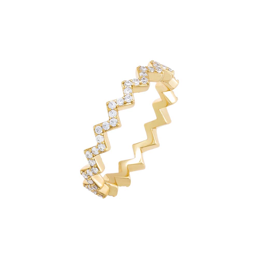 Pave Zig Zag Ring